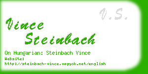 vince steinbach business card